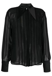 John Richmond Camicia semi trasparente - Nero