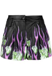 John Richmond Shorts con stampa - Nero