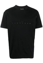 John Richmond T-shirt Rochal con logo goffrato - Nero