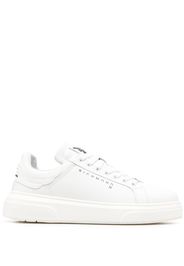 John Richmond logo-print leather sneakers - Bianco