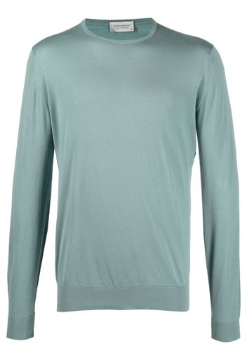 John Smedley fine-knit cotton jumper - Blu