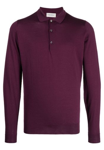 John Smedley Belper wool polo shirt - Viola