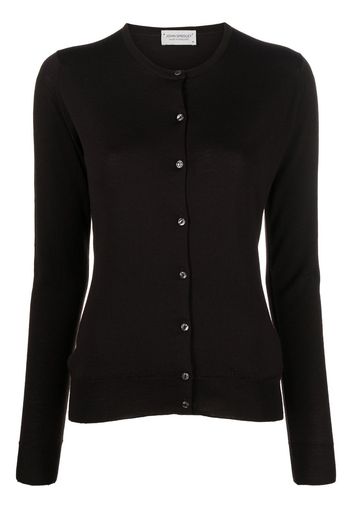 John Smedley Pansy button-up knitted cardigan - Marrone
