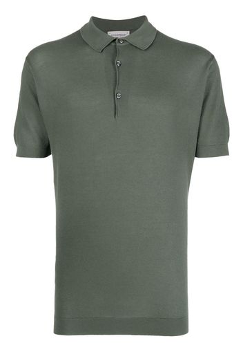 John Smedley short-sleeve cotton polo shirt - Verde