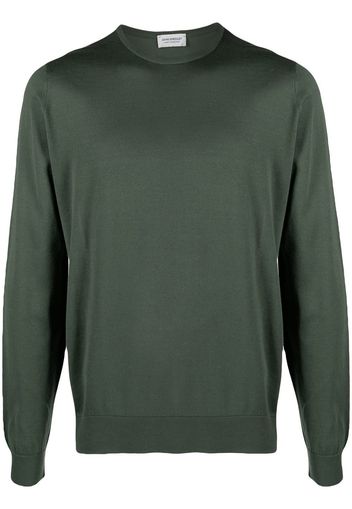 John Smedley fine-knit cotton jumper - Verde