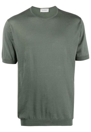 John Smedley round-neck cotton T-shirt - Verde