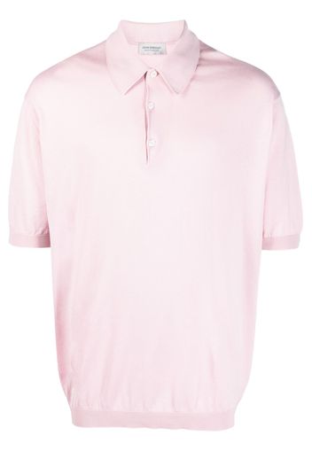 John Smedley short-sleeve cotton polo shirt - Rosa