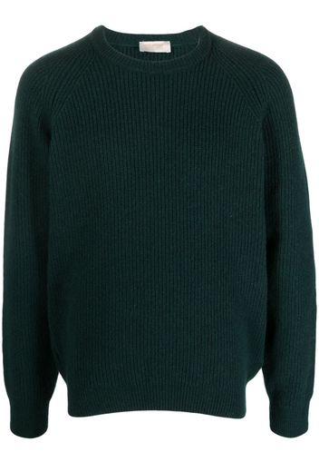 John Smedley Upson ribbed-knit sweatshirt - Verde