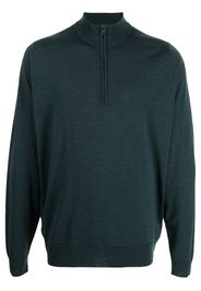 John Smedley Maglione con zip - Verde