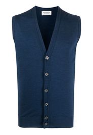 John Smedley V-neck knit sweater vest - Blu