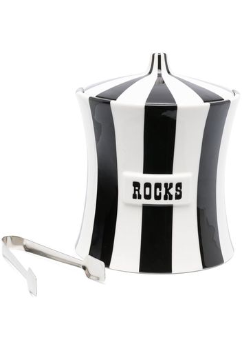 Jonathan Adler stripe ceramic ice bucket - Nero