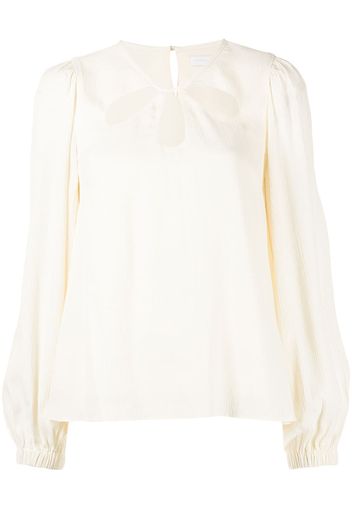 Jonathan Simkhai Top Louie con cut-out - Toni neutri