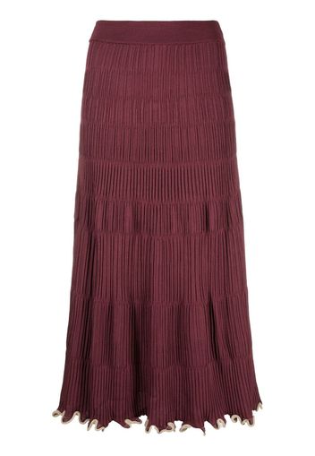 Jonathan Simkhai Malia knitted midi skirt - Rosso