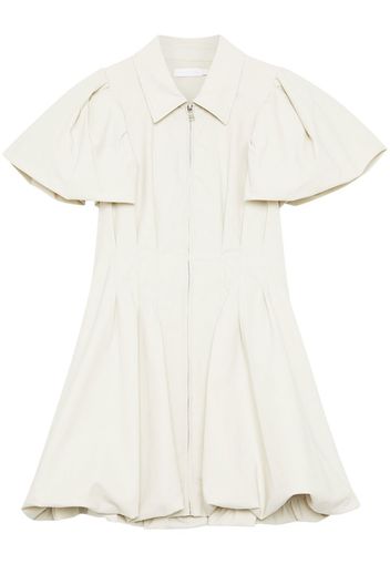 Jonathan Simkhai Callista puff-sleeves mini dress - Toni neutri