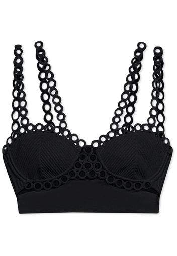 Jonathan Simkhai Liana ring-detail bralette - Nero