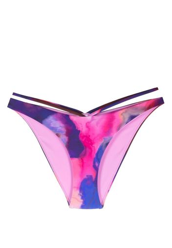 Jonathan Simkhai Emmalynn watercolour-print bikini bottoms - Blu