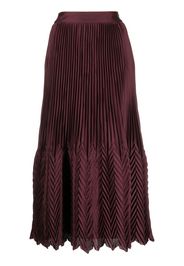 Jonathan Simkhai Marta pleated midi skirt - Rosso