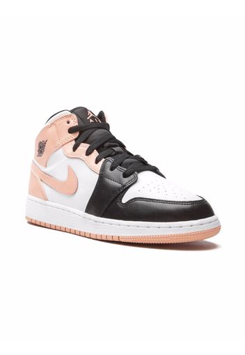 Jordan Kids Air Jordan 1 Mid "Arctic Orange" sneakers - Bianco