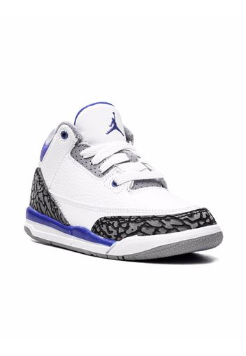 Jordan Kids Air Jordan 3 sneakers "Racer Blue" - Bianco