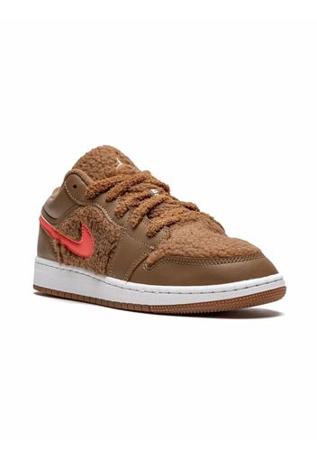 Jordan Kids Jordan 1 Low UTL "Teddy Bear" sneakers - Marrone