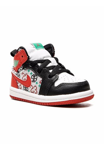 Jordan Kids Sneakers Jordan 1 Mid Ugly Christmas Sweater - Bianco