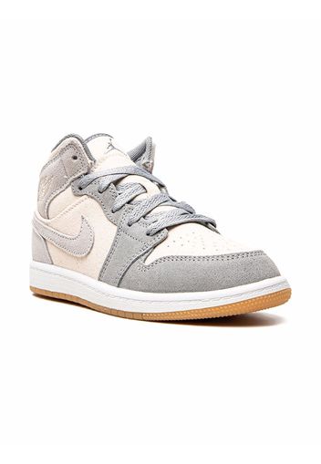 Jordan Kids Air Jordan 1 Mid SE sneakers - Grigio