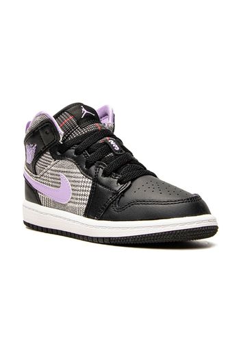 Jordan Kids Air Jordan 1 Mid "Houndstooth" sneakers - Nero