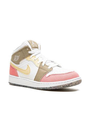 Jordan Kids Jordan 1 Mid sneakers - Bianco