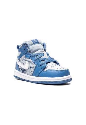 Jordan Kids Sneakers Jordan 1 Mid TD Washed Denim - Blu