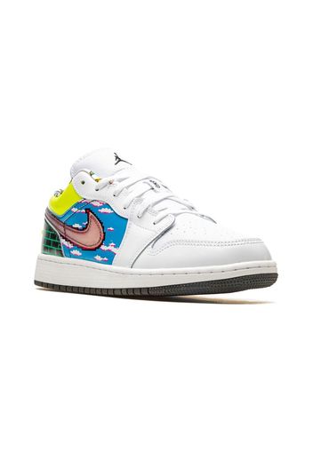 Jordan Kids Air Jordan 1 Low sneakers "Old School Gaming" - Bianco