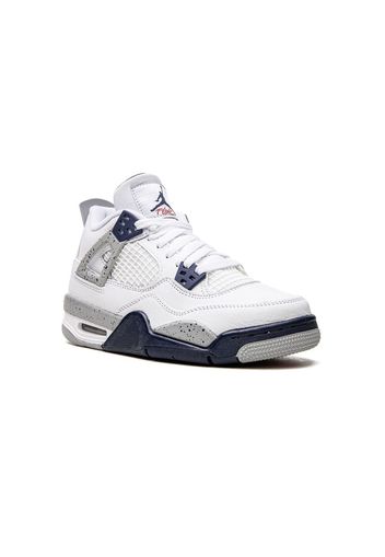 Jordan Kids Air Jordan 4 "Midnight Navy" sneakers - Bianco