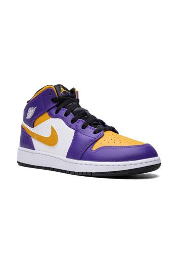 Jordan Kids Air Jordan 1 Mid "Lakers" sneakers - Viola