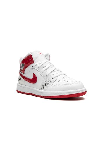 Jordan Kids Jordan 1 Mid PS "Rookie Season" - Bianco