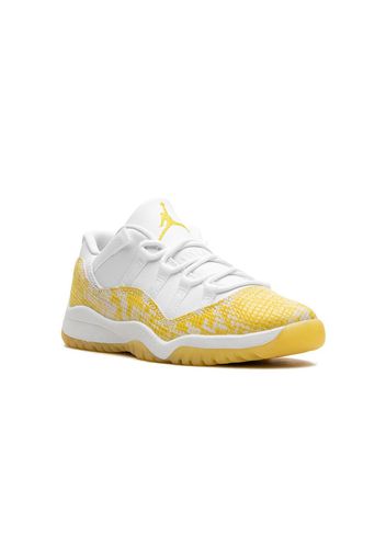 Jordan Kids Sneakers Air Jordan 11 Yellow Snakeskin - Bianco