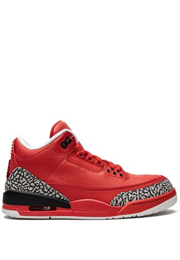 Jordan JORDAN AJ3770438 UNIVERSITY RED/BLACK-CEMENT Furs & Skins->Leather - Rosso