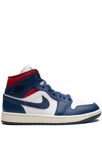 Jordan Air Jordan 1 Mid "Blue/Red" sneakers - Bianco