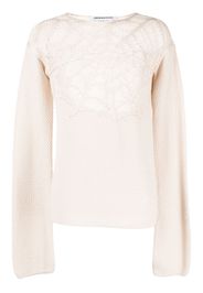 JORDANLUCA spider-web knitted jumper - Toni neutri