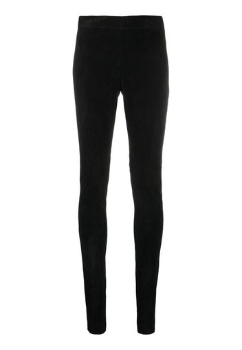 black long-length leggings