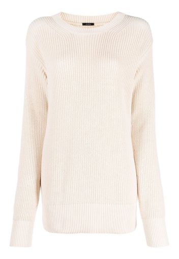 Joseph ribbed-knit round neck jumper - Toni neutri