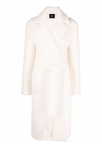 JOSEPH Cayla tie-waist coat - WHITE