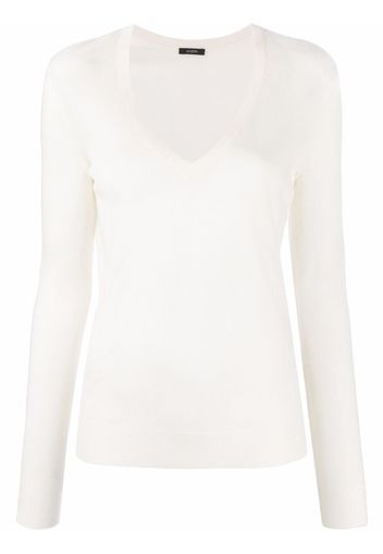 JOSEPH V-neck knitted top - Toni neutri