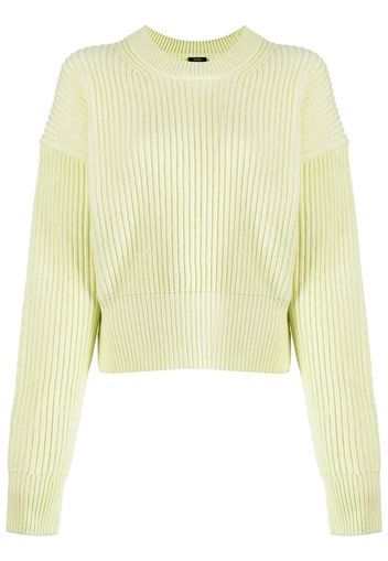 JOSEPH ribbed crew neck jumper - Verde