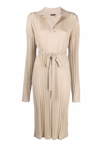 JOSEPH ribbed-knit tie-waist dress - Toni neutri