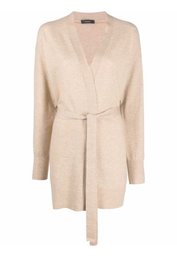 JOSEPH fine-knit tie-waist cardigan - Toni neutri