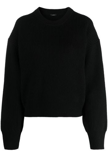 JOSEPH round-neck knitted jumper - Nero