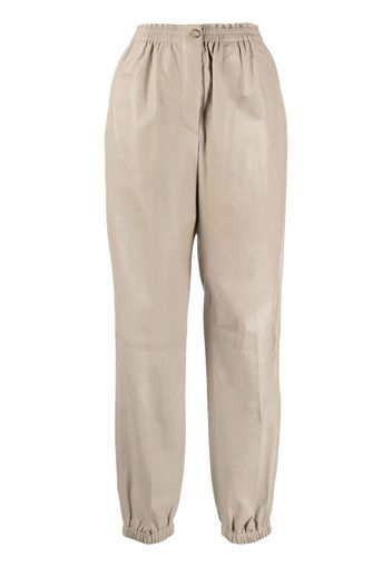 JOSEPH Viscount leather trousers - Grigio