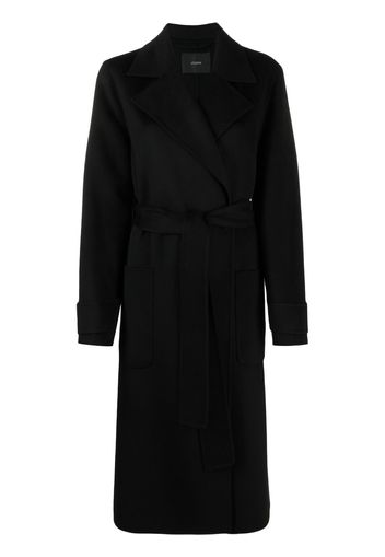 JOSEPH belted wool coat - Nero