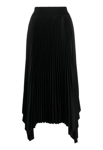 JOSEPH asymmetric pleated skirt - Nero