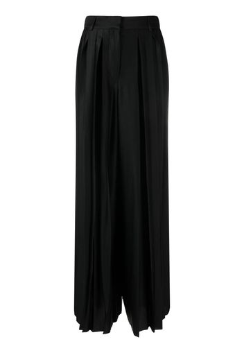 JOSEPH pleated wide-leg trousers - Nero