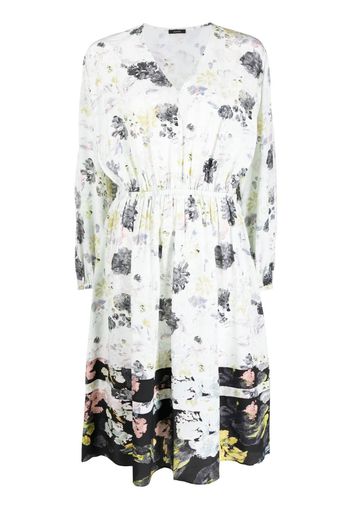 JOSEPH Delcia floral-print silk dress - Verde